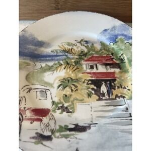 Pier 1  Plates Destination Dessert, Luncheon or Salad Set Of‎ 2